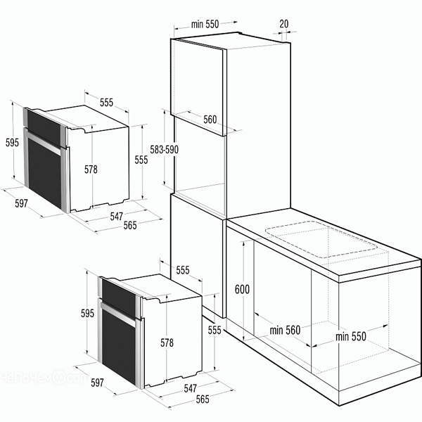 Духовой шкаф gorenje bo637e21xg